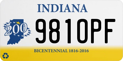 IN license plate 981OPF
