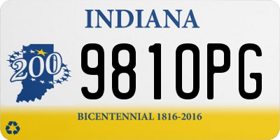 IN license plate 981OPG