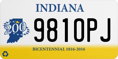 IN license plate 981OPJ