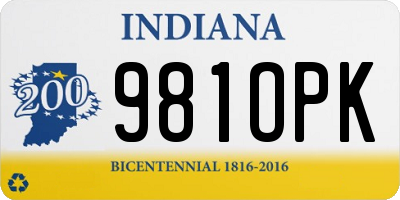 IN license plate 981OPK