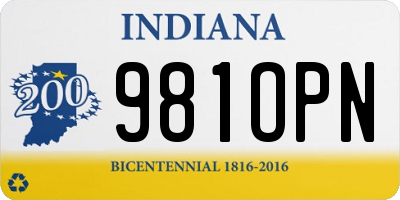 IN license plate 981OPN