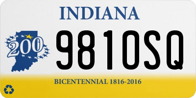 IN license plate 981OSQ