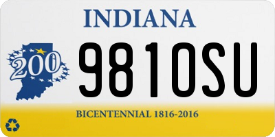 IN license plate 981OSU