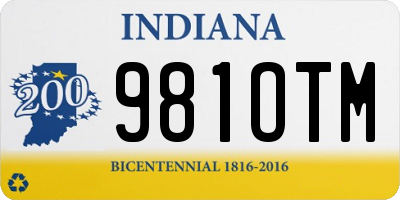 IN license plate 981OTM