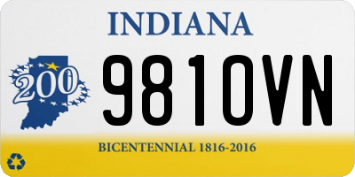 IN license plate 981OVN