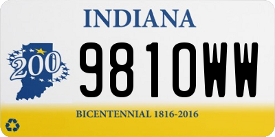 IN license plate 981OWW