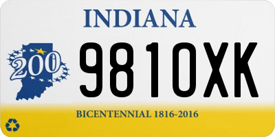 IN license plate 981OXK