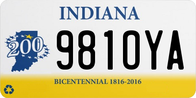IN license plate 981OYA