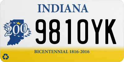 IN license plate 981OYK