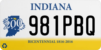 IN license plate 981PBQ