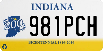 IN license plate 981PCH