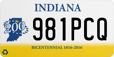 IN license plate 981PCQ