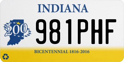IN license plate 981PHF