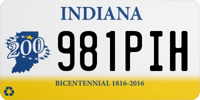 IN license plate 981PIH