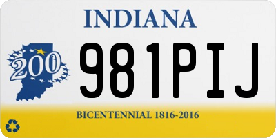 IN license plate 981PIJ
