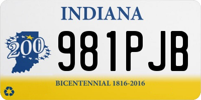 IN license plate 981PJB
