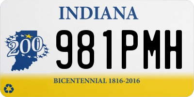 IN license plate 981PMH
