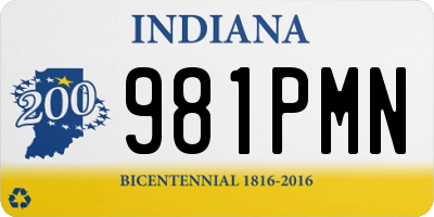 IN license plate 981PMN