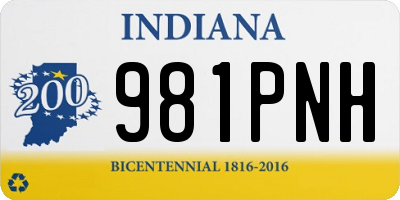 IN license plate 981PNH