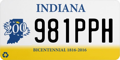IN license plate 981PPH