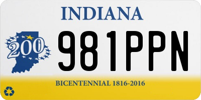 IN license plate 981PPN
