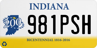 IN license plate 981PSH