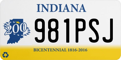 IN license plate 981PSJ