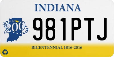 IN license plate 981PTJ