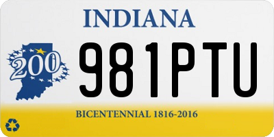 IN license plate 981PTU
