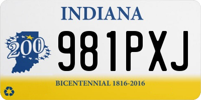 IN license plate 981PXJ