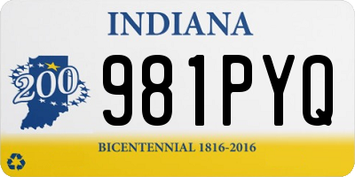 IN license plate 981PYQ