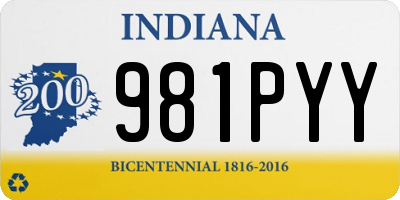 IN license plate 981PYY
