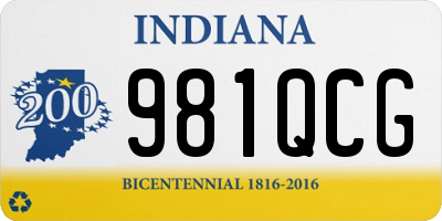 IN license plate 981QCG