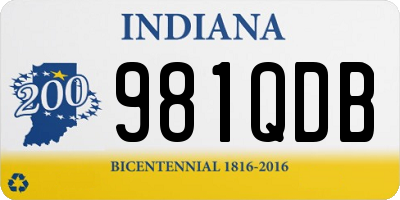 IN license plate 981QDB