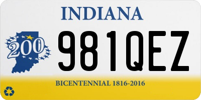IN license plate 981QEZ