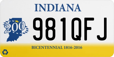 IN license plate 981QFJ