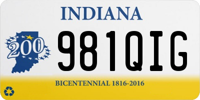 IN license plate 981QIG