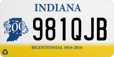 IN license plate 981QJB