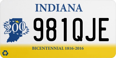 IN license plate 981QJE