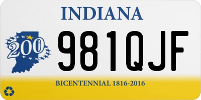 IN license plate 981QJF