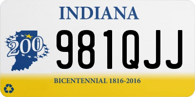 IN license plate 981QJJ