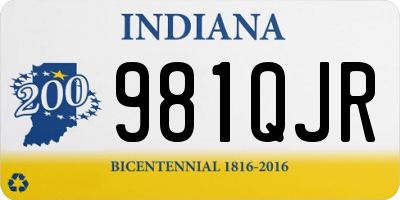 IN license plate 981QJR