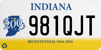 IN license plate 981QJT