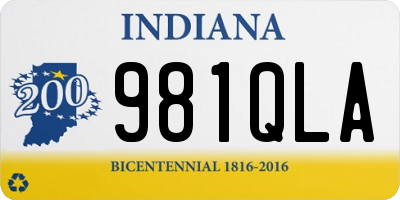 IN license plate 981QLA