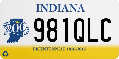 IN license plate 981QLC