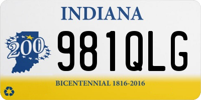 IN license plate 981QLG