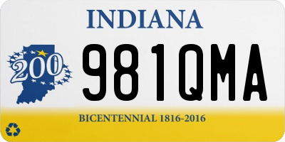 IN license plate 981QMA