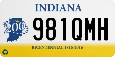 IN license plate 981QMH