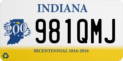 IN license plate 981QMJ