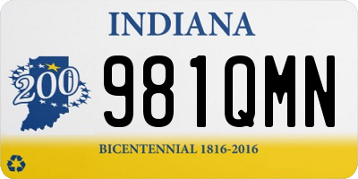 IN license plate 981QMN